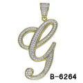 Alta Qualidade 925 Sterling Silver Jewelry Letter Pendant